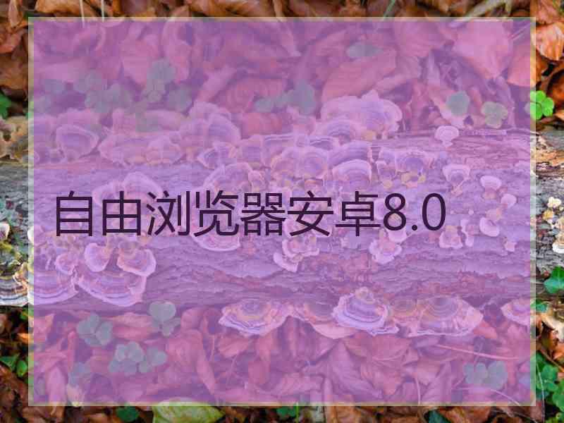 自由浏览器安卓8.0